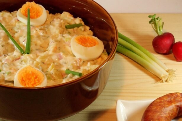 potato salad, salad, mayonaise, egg, cucumber, sausage, herbs, meal, yummy, food, kitchen, tasty, nourishment, potatoes, dish, potato salad, potato salad, potato salad, potato salad, potato salad