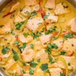 Delicious Bahian-style fish stew with fresh seafood and spices