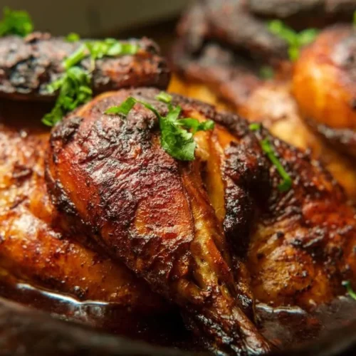 Delicious Peruvian Chicken dish served at Super Chicken restaurant.