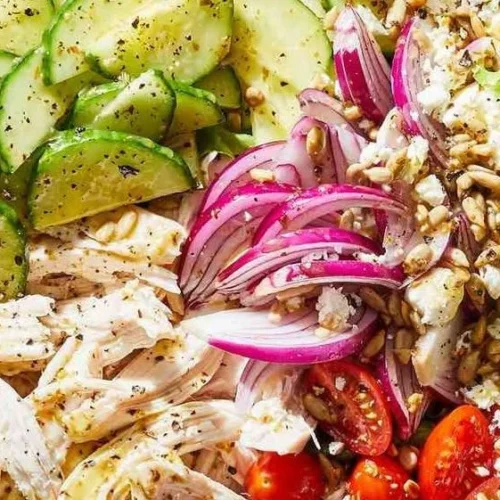 Colorful salads featuring seasonal produce and nutritious ingredients