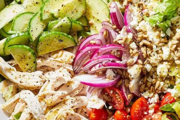 Colorful salads featuring seasonal produce and nutritious ingredients