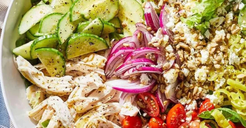 Colorful salads featuring seasonal produce and nutritious ingredients