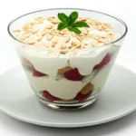 Delicious Scottish Tipsy Laird Trifle served in a glass dish.