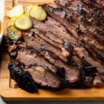 Delicious smoked brisket with rich, smoky flavor and perfect texture