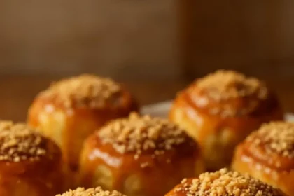 Delicious Apple Caramel Bombs with rich caramel and sweet apple filling