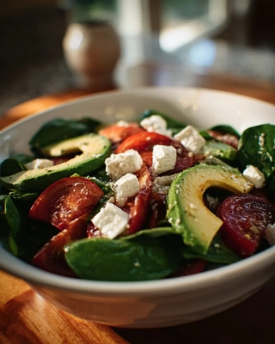 Colorful beet salad with greens and dressing