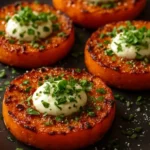 Crispy herbed sweet potatoes served with garlic lemon aioli on a plate