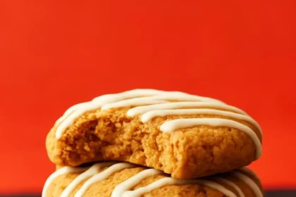 Deliciously soft and chewy 1-bowl ginger cookies on a plate.