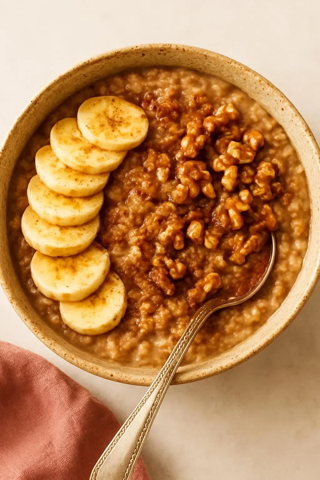 Delicious banana bread made with steel cut oats