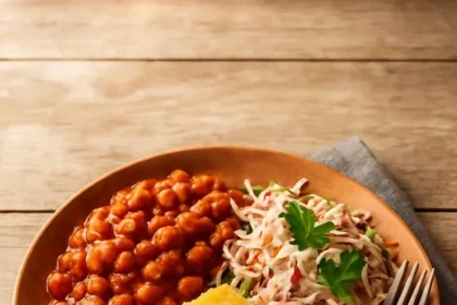 Hearty BBQ Bean Bowls with smokey flavors and fresh toppings