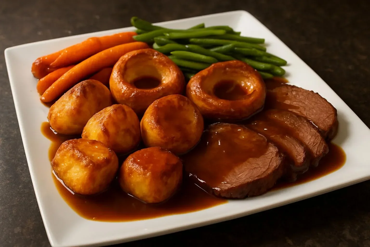 Delicious beef stuffing served in a bowl, garnished with herbs