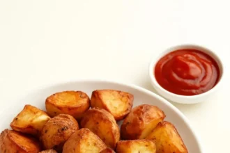 Delicious vegan breakfast potatoes served in a bowl, perfect for a morning meal