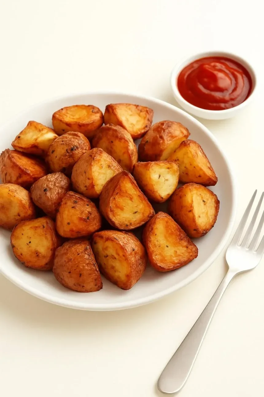 Delicious vegan breakfast potatoes served in a bowl, perfect for a morning meal