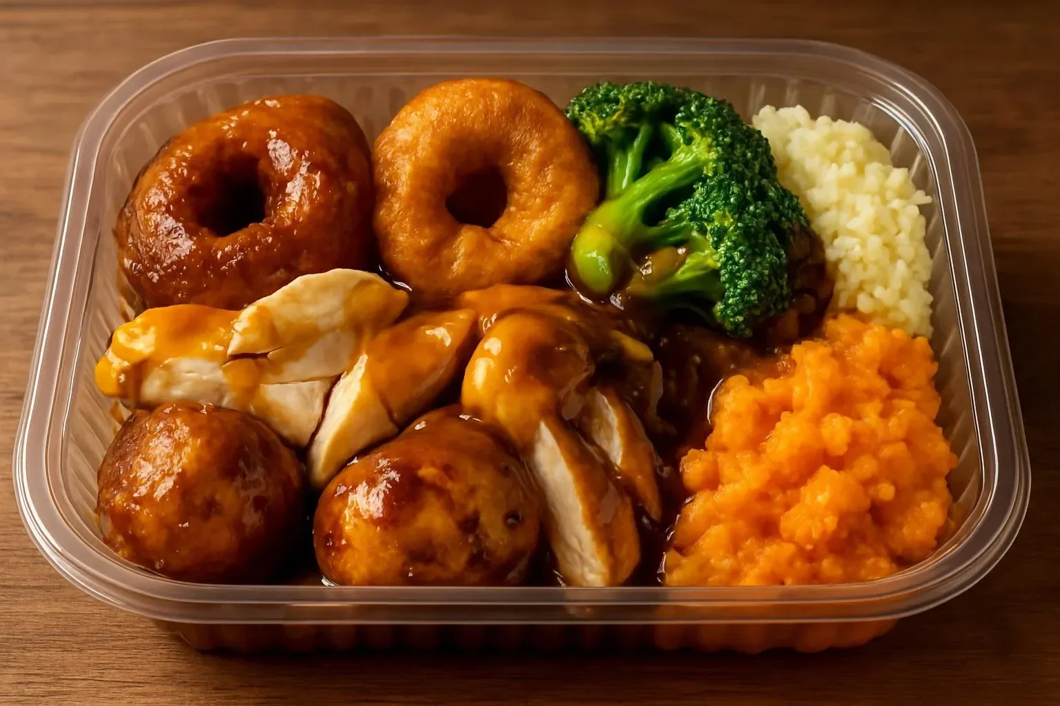 Succulent Chicken and Lamb roast dinner with vegetables