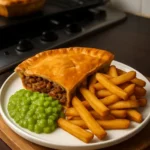 Delicious corned beef pie with flaky crust and savory filling