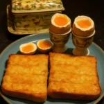Delicious dippy eggs served with toast for a healthy breakfast