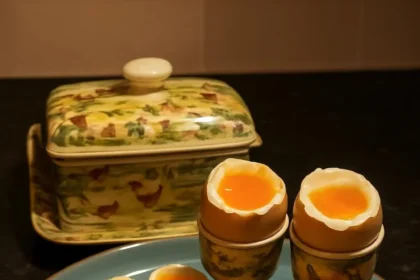 Delicious dippy eggs served with toast for a healthy breakfast