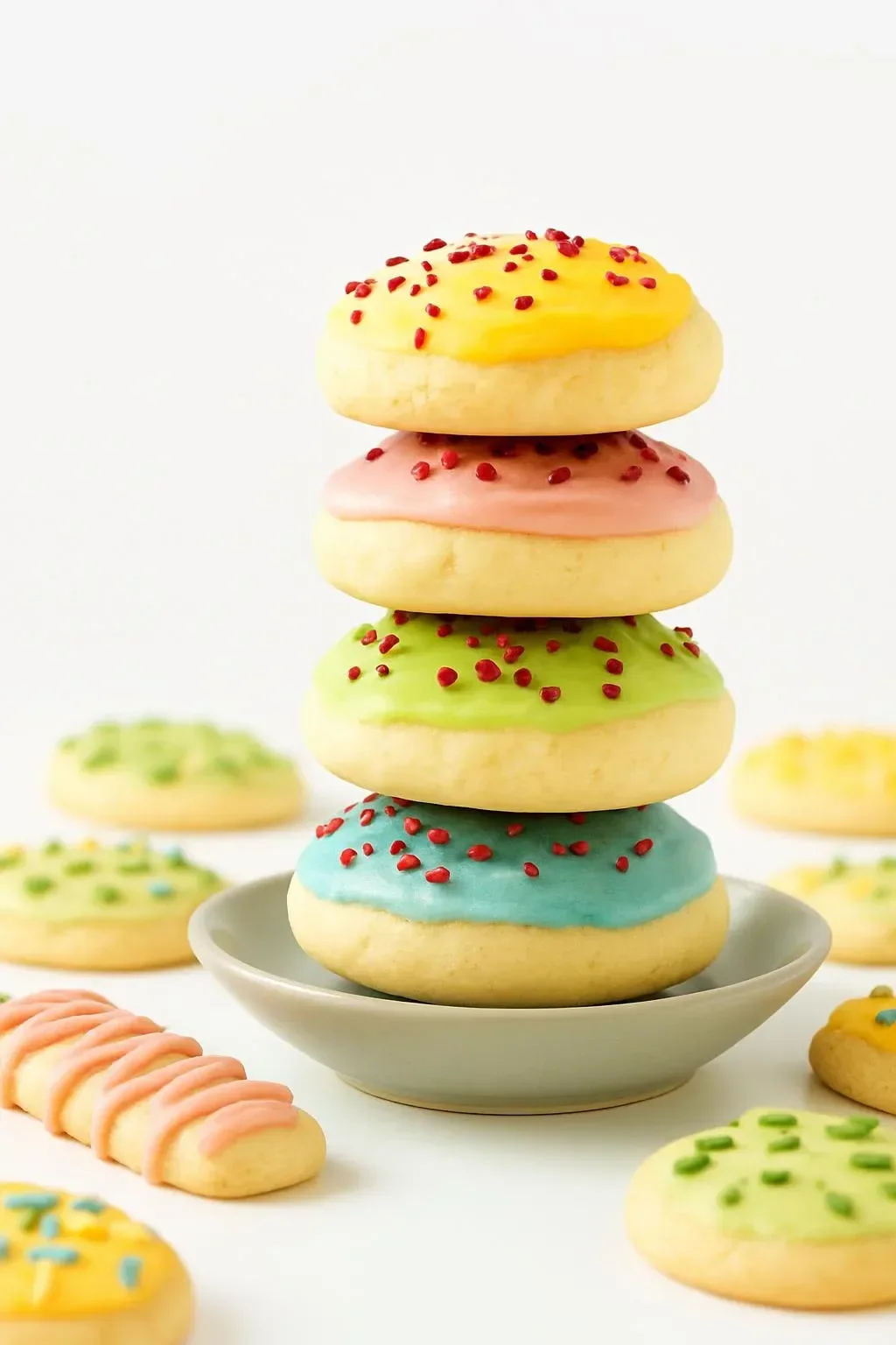 Delicious holiday cookies arranged on a festive table for the season