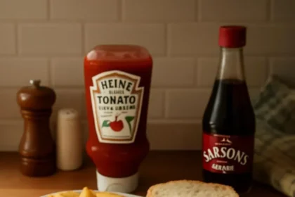 Delicious plate of fish and chips with crispy fish and golden fries