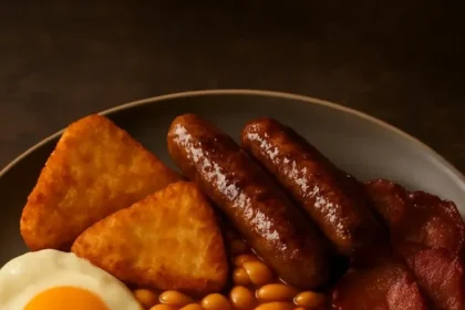 Delicious Fried Toast served with HP Sauce on a plate