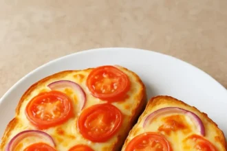 A delicious breakfast plate shared by Mark featuring eggs, toast, and fresh fruit.