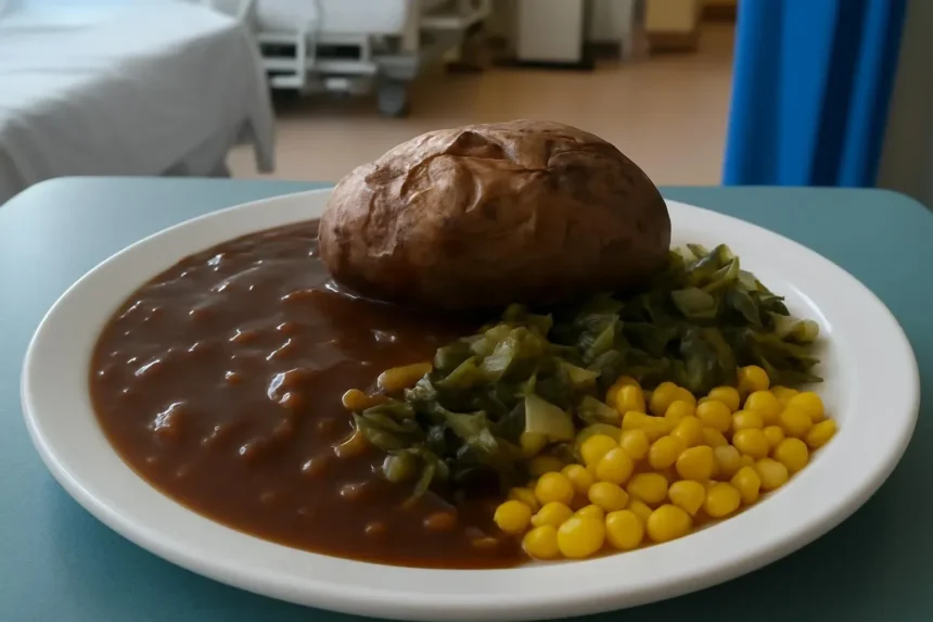 Hospital scene at Grimsby hospital showcasing care and community.