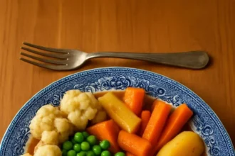 Lamb chop dinner cooked from scratch by my 90-year-old dad, showcasing family cooking tradition.