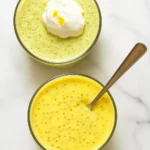Delicious and healthy Lemon Chia Pudding served in a glass bowl