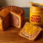Delicious homemade Pork Pie with golden crust and savory filling