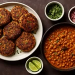 Crispy homemade potato quinoa fritters served on a plate