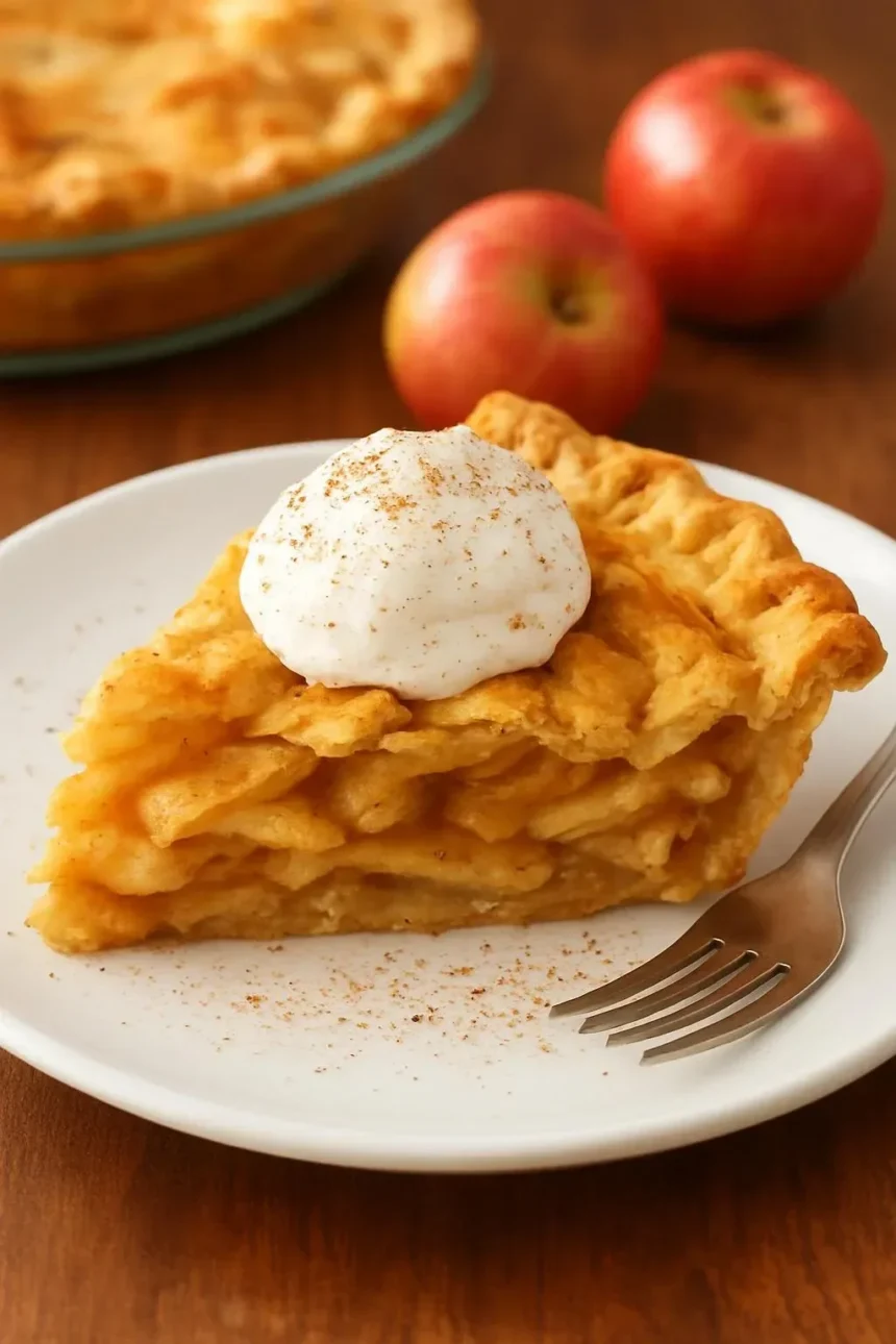 Delicious Pumpkin-Spiced Apple Pie with a golden crust and autumn spices