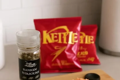 Tinned salmon salad with fresh greens and colorful vegetables