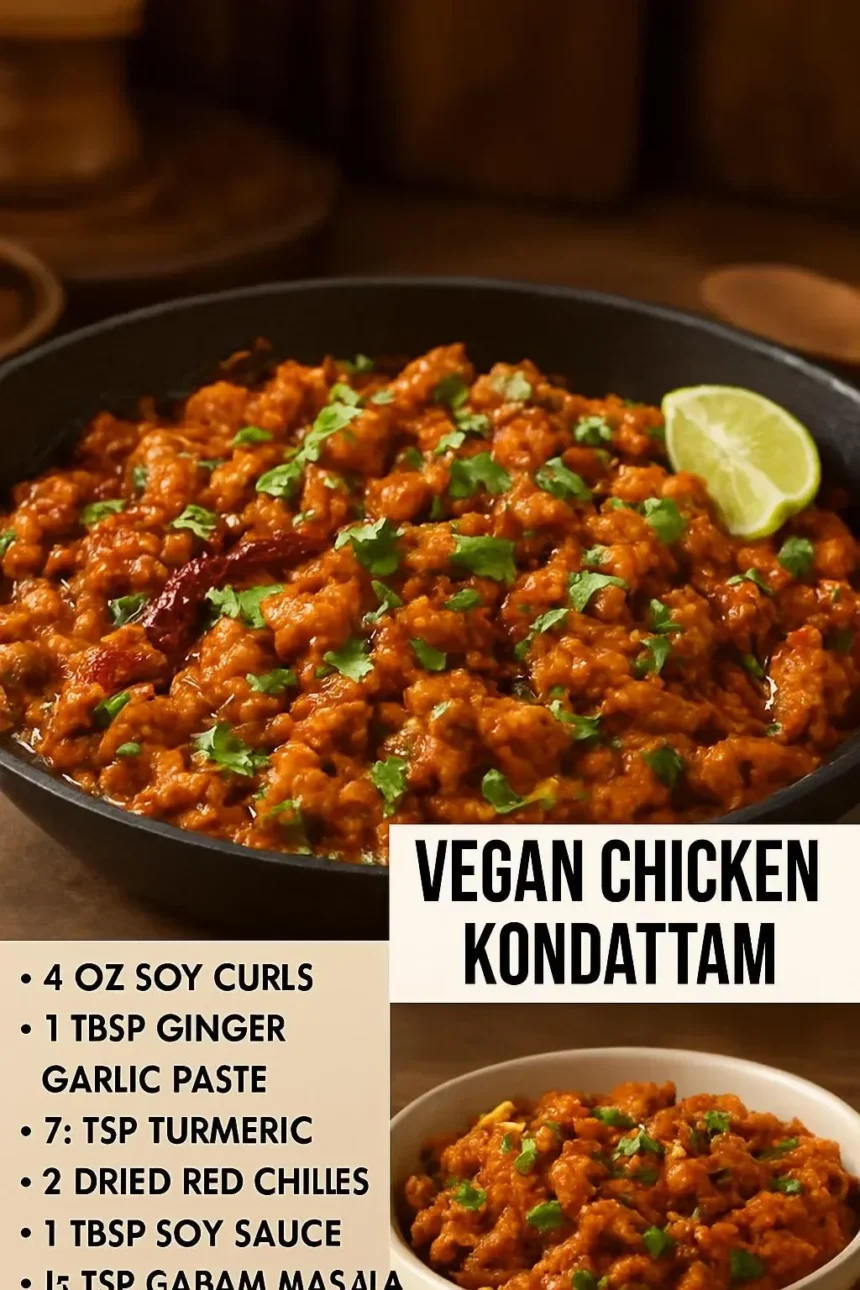 A colorful Vegan Chicken dish displayed on a festive table during a celebration.