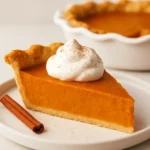 Vegan sweet potato pie with a flaky crust and a creamy filling