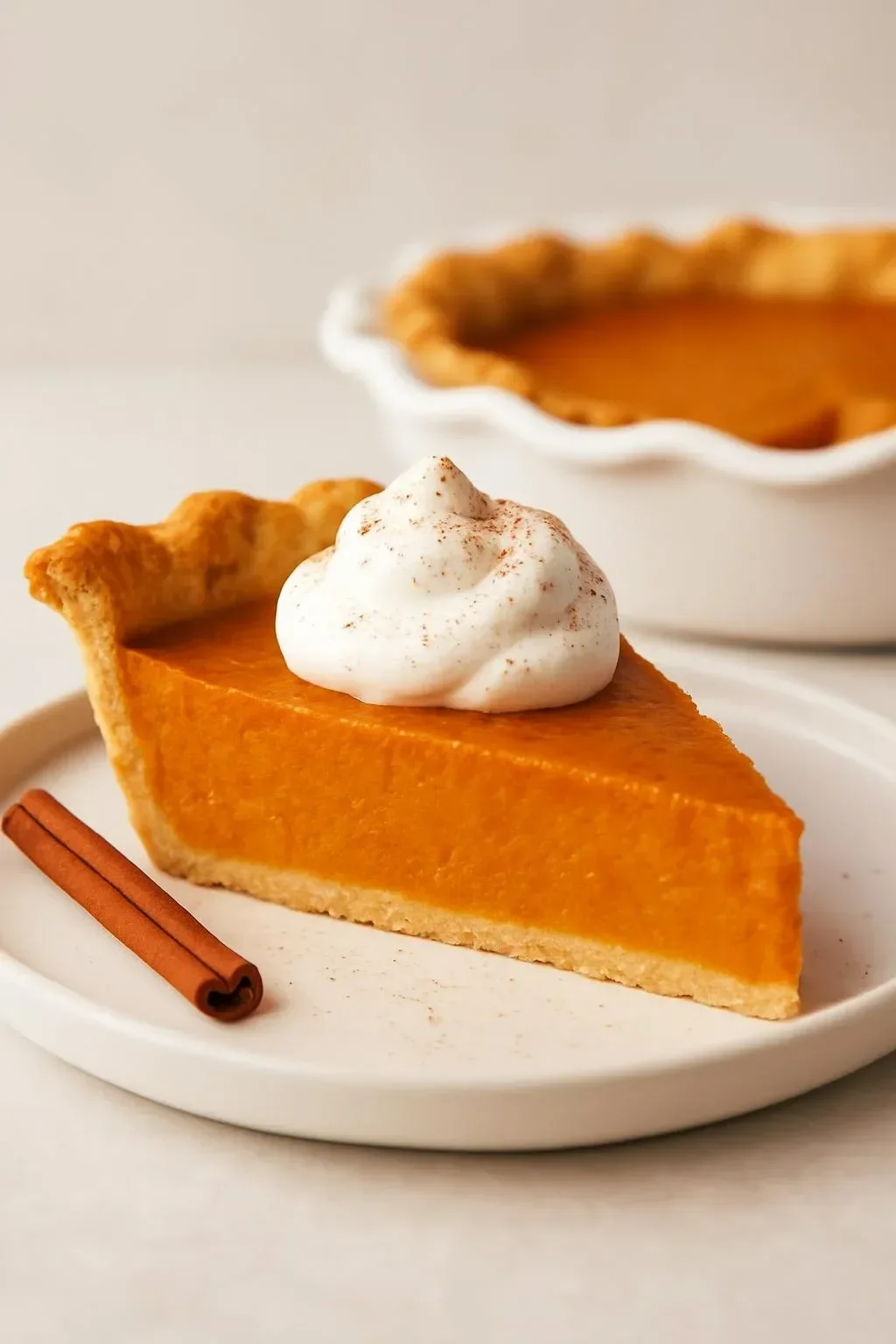 Vegan sweet potato pie with a flaky crust and a creamy filling