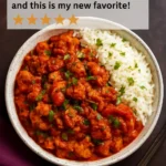 A colorful bowl of Vegetable Balti, showcasing a variety of spices and fresh vegetables.