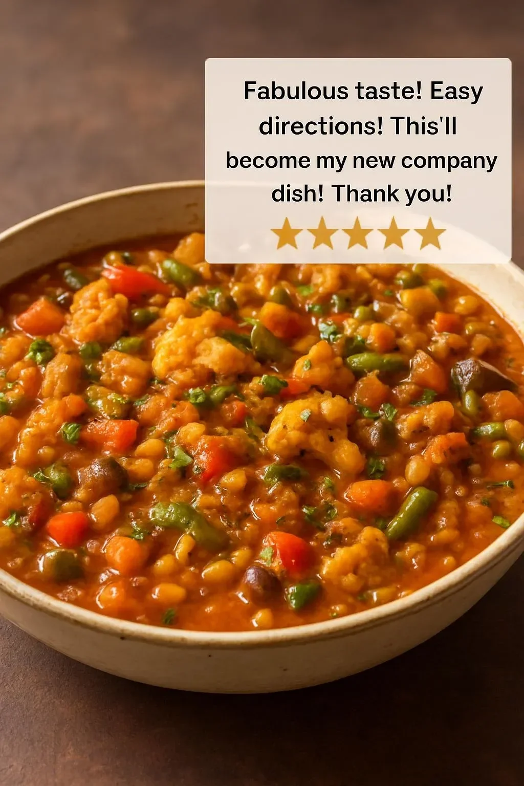 Vegetable Bhuna with colorful vegetables and aromatic spices