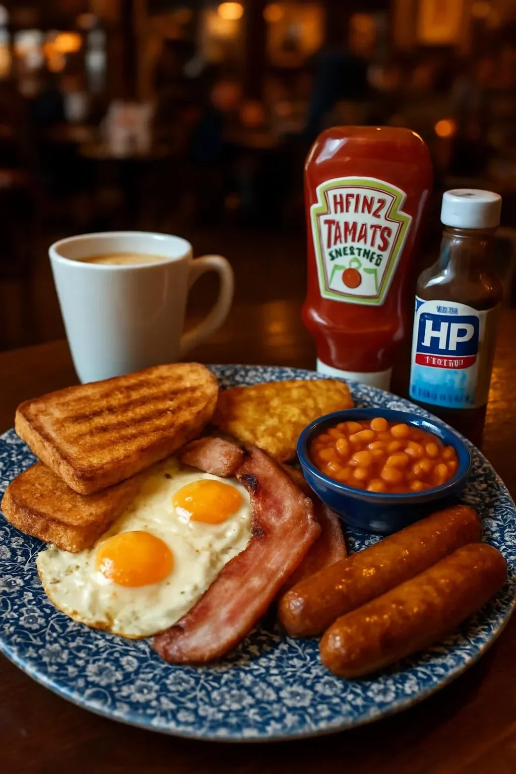 Spoons breakfast at Ben S for £7.60 with a refillable drink