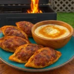 Homemade delicious Hot Pockets with various fillings and crispy crusts
