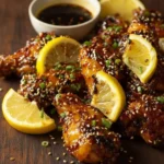 Delicious Buffalo Chicken Wings drizzled with spicy Peri Peri sauce