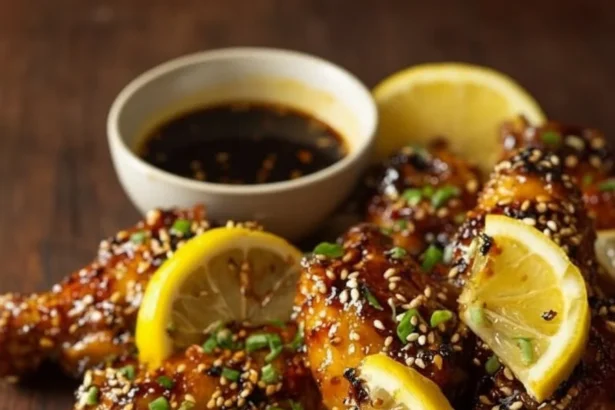 Delicious Buffalo Chicken Wings drizzled with spicy Peri Peri sauce