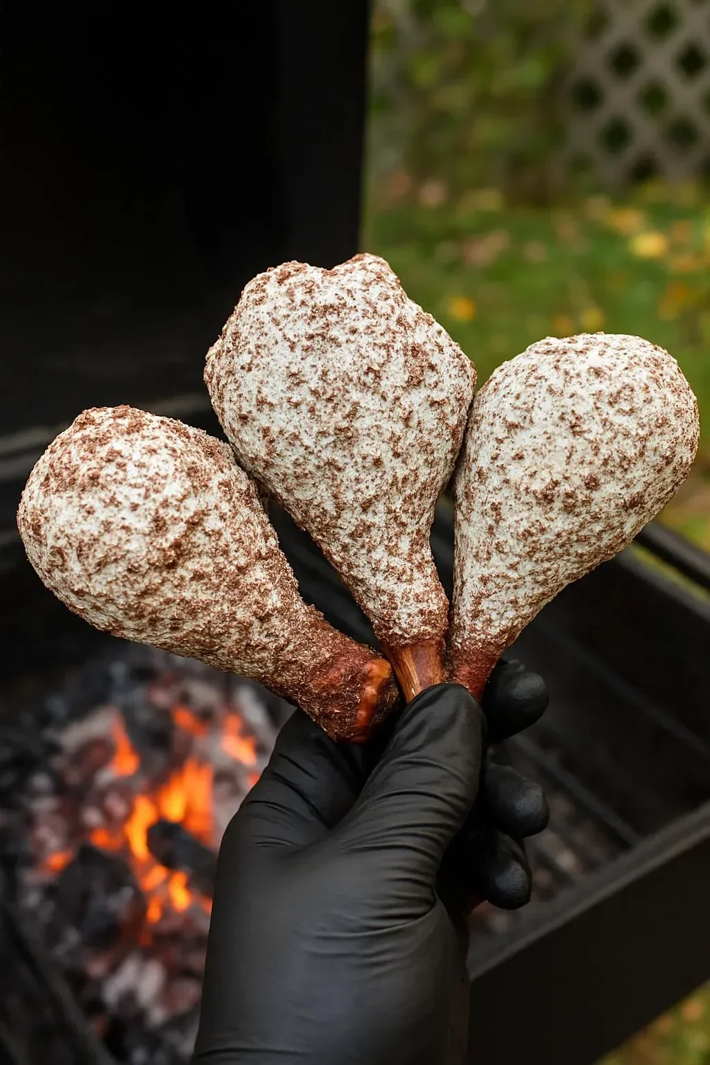 Deliciously cooked crazy turkey legs served with sides