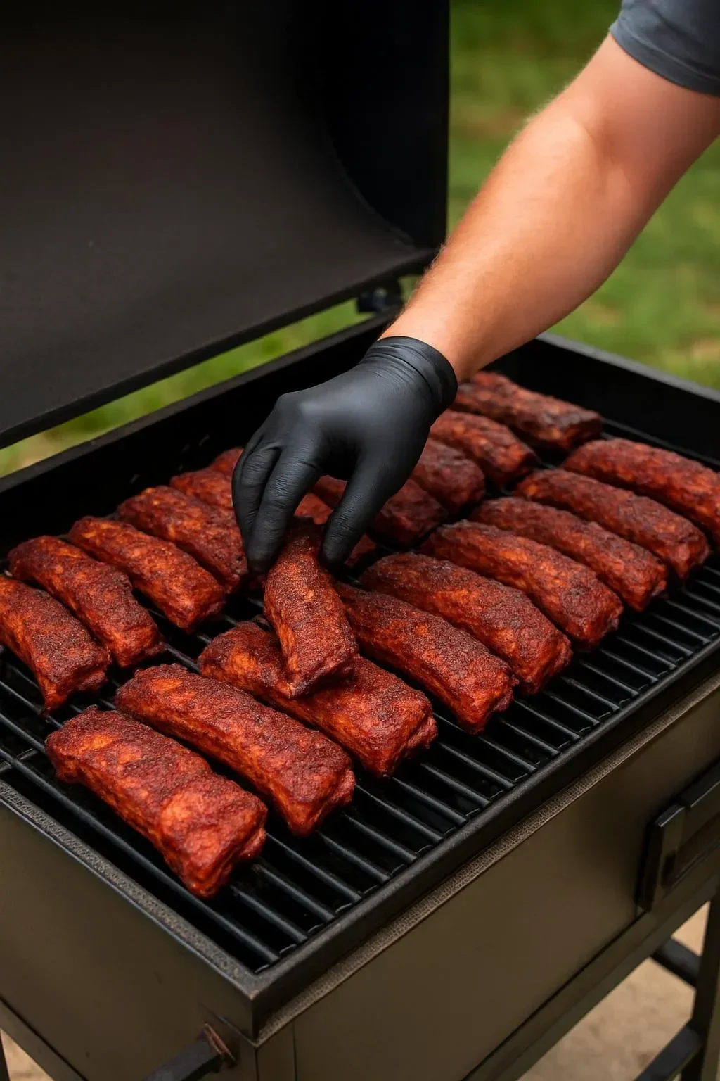 Delicious plate of incredible ribs ready to be served