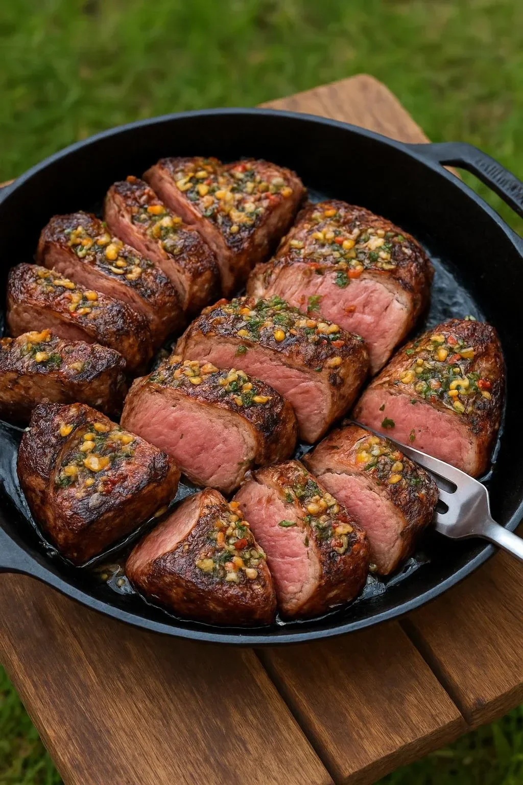 Delicious Picanha steak served at Picanha Steakhouse, showcasing exquisite flavors.