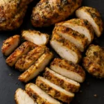 Juicy grilled pork skewers on a barbecue grill served with dipping sauce