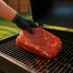 Delicious steak served with a baked potato on a plate