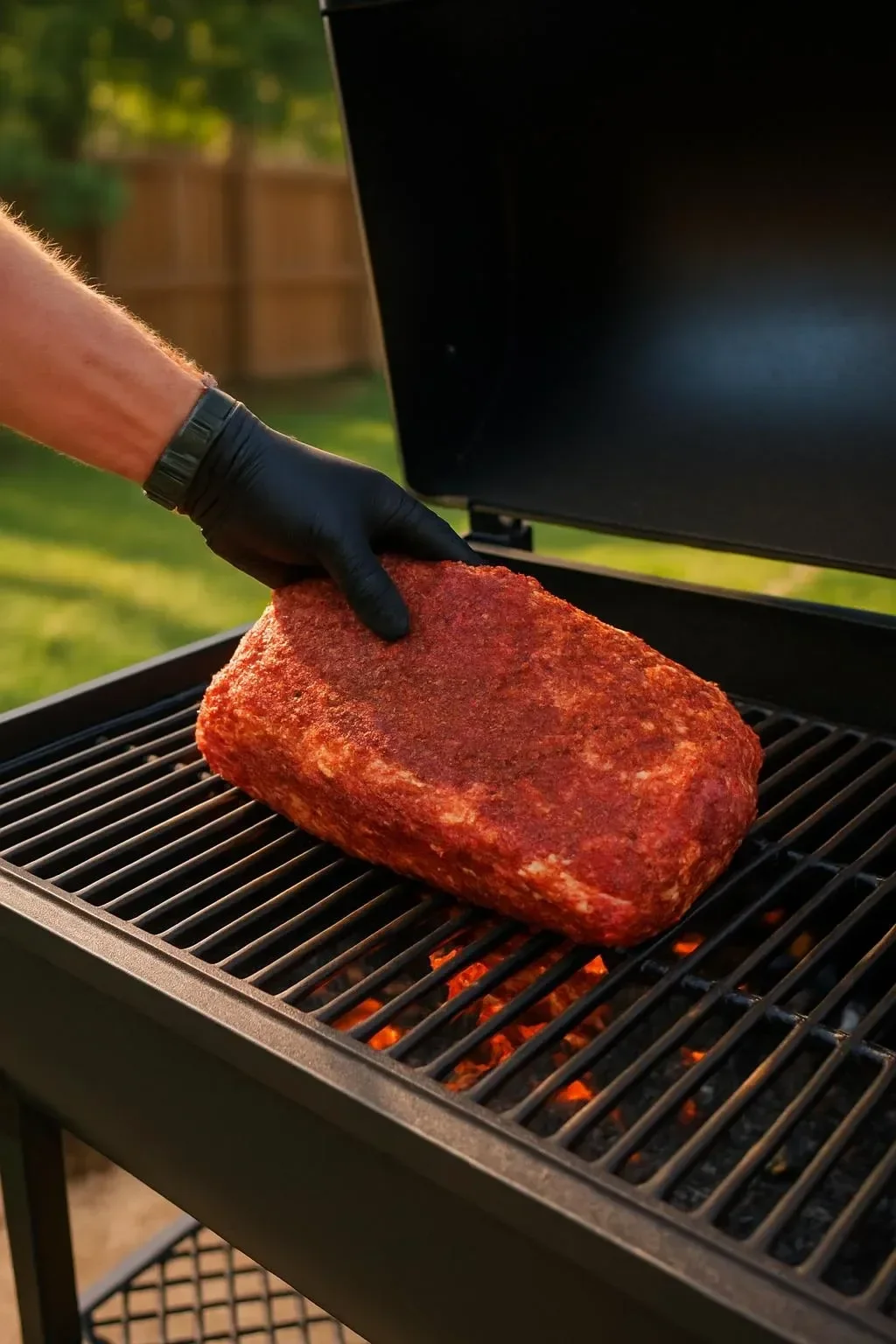 Delicious steak served with a baked potato on a plate