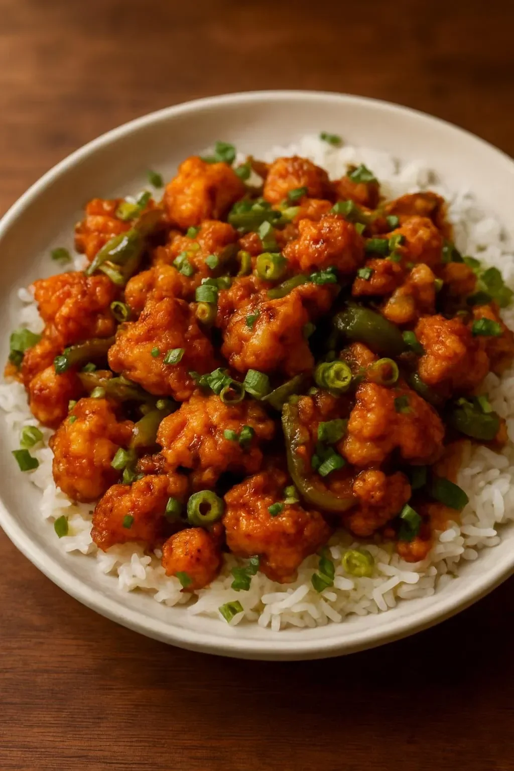 Crispy South Indian tofu served with vibrant spices and garnishes.