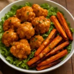 Peanut Butter Cauliflower Bowl with vibrant vegetables and a creamy peanut sauce