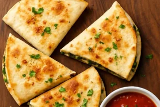 Delicious homemade ricotta tacos topped with fresh ingredients